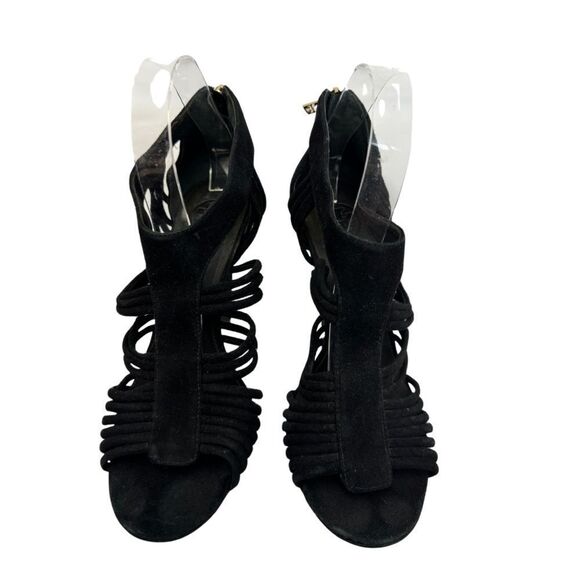 Tory Burch Sigourney Cage Heels Black - Picture 4 of 11